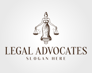 Lady Justice Woman logo design