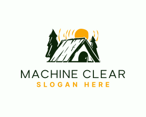 Camp Cabin Tent Logo