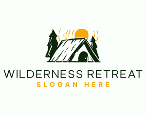 Camping - Camp Cabin Tent logo design