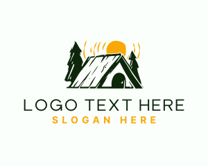 Camp Cabin Tent Logo