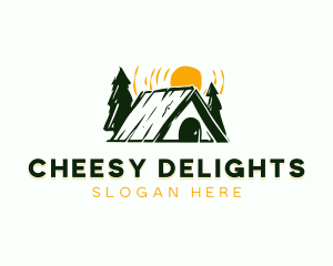 Camp Cabin Tent logo design