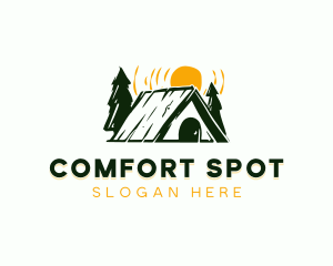 Camp Cabin Tent logo design