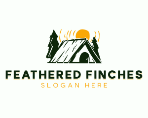 Camp Cabin Tent logo design