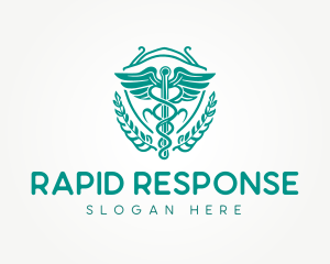 Medical Shield Emblem  logo design