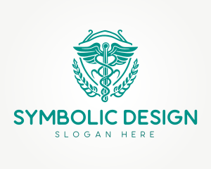 Emblem - Medical Shield Emblem logo design