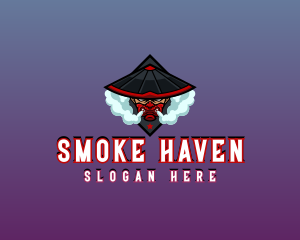  Ninja Warrior Smoke logo design