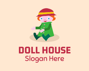 Doll - Girl Kid Doll logo design