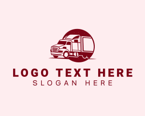 Haulage - Logistic Freight Truck logo design