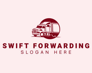 Logistic Freight Truck logo design