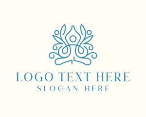 Holistic - Holistic Yoga Health logo design