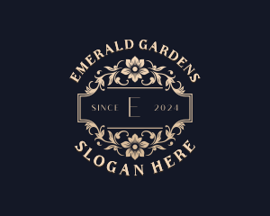 Floral Garden Wedding logo design