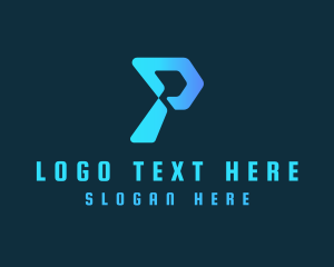 Logistics - Logistics Delivery Letter P logo design