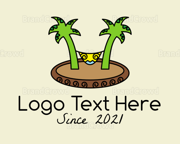 Tropical Beach Hammock Logo