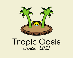 Tropic - Tropical Beach Hammock logo design