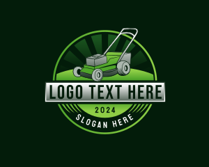 Field - Lawn Mower Landscaping logo design