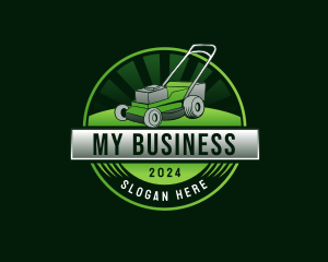 Lawn Mower Landscaping Logo