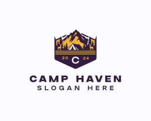 Adventure Mountain Camp logo design