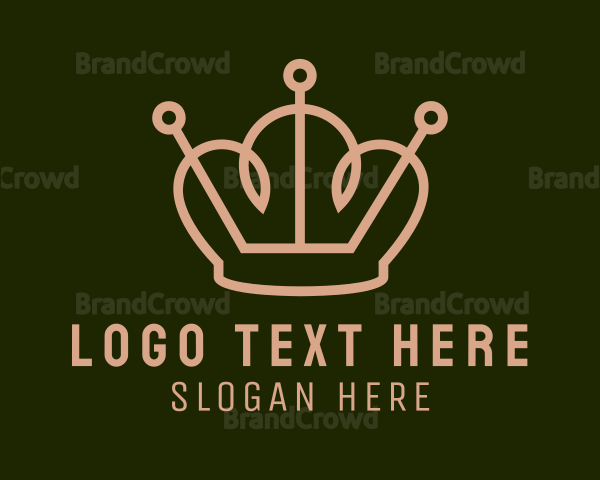 Brown Pincushion Crown Logo