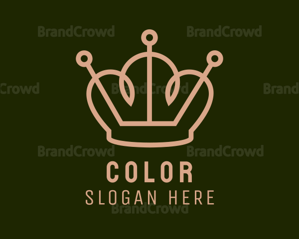 Brown Pincushion Crown Logo