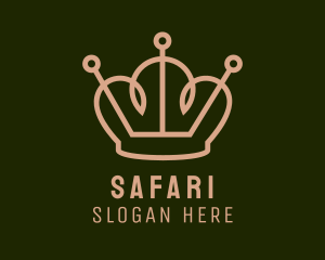 Expensive - Brown Pincushion Crown logo design