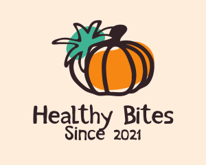 Pumpkin Vegetable Garden  logo design