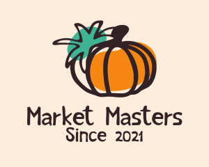 Pumpkin Vegetable Garden  logo design