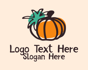 Pumpkin Vegetable Garden  Logo