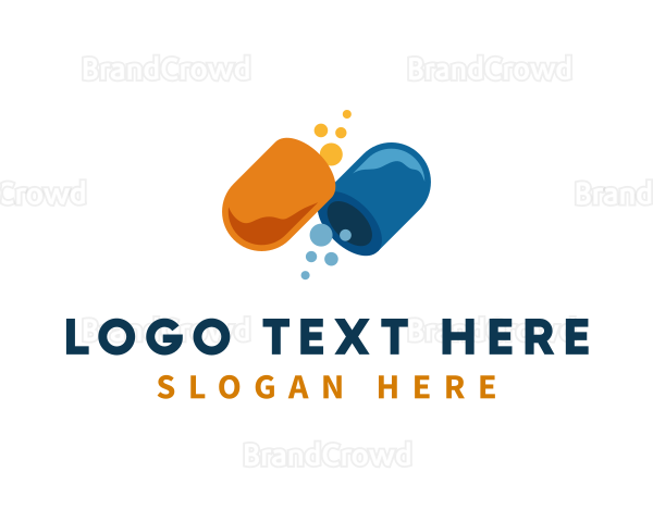 Medicine Pill Supplement Logo