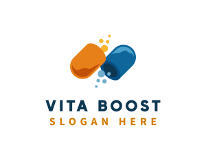 Vitamin - Medicine Pill Supplement logo design