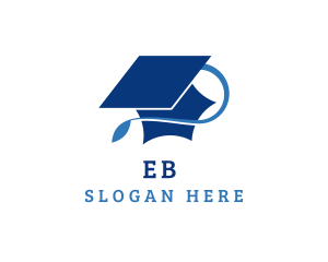 Education - University Graduation Cap logo design