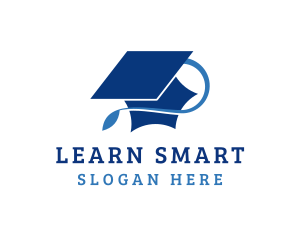 Educate - University Graduation Cap logo design