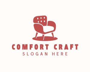 Upholsterer - Armchair Furniture Upholstery logo design