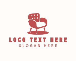 Home Staging - Armchair Furniture Upholstery logo design