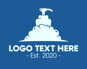 Cleaning - Foamy Liquid Soap logo design