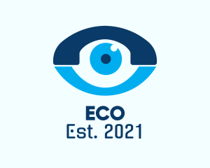 Contact Lens - Phone Eye Clinic logo design