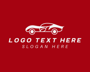 Auto Shop - Sports Car Vehicle logo design