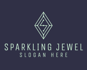 Diamond Gem Letter S logo design