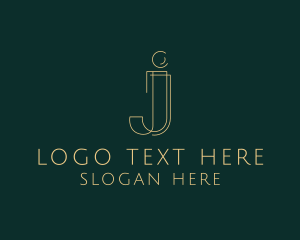 Monoline - Elegant Boutique Letter J logo design
