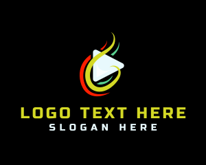 App - Digital Play Button logo design