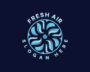 HVAC Fan Temperature logo design