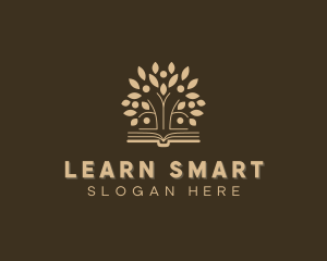 Teaching - Book Learning Tree logo design
