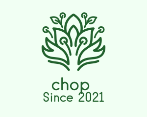 Eco Friendly - Green Bush Plant logo design