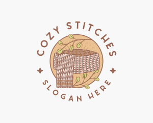 Crochet Knit Scarf logo design