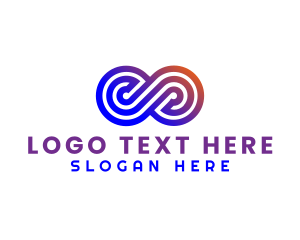 Creative Agency - Gradient Loop Company logo design