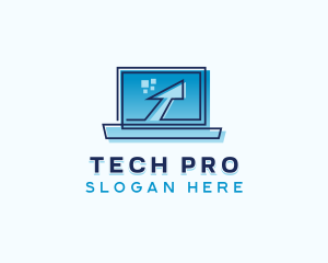 Pc - Digital Laptop Computer logo design