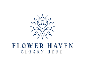 Yoga Flower Spa logo design