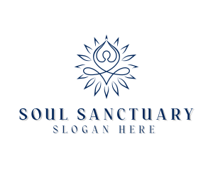 Spirituality - Yoga Flower Spa logo design