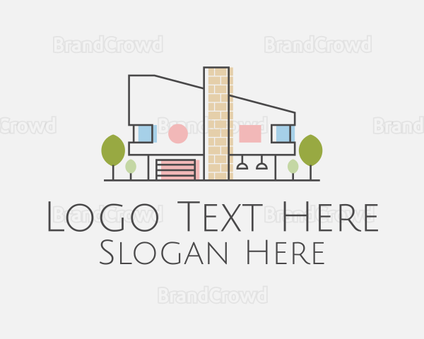 Cute Modern House Logo