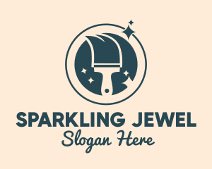 Sparkle Paint Brush logo design