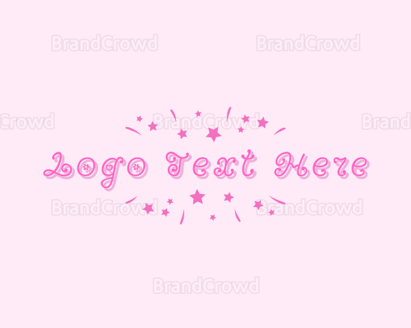 Kids Girly Daycare Logo